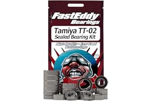 FastEddy Bearings Compatible with Tamiya TT-02 Chassis Rubber Sealed Bearing Kit