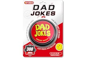 WYZOID Dad Jokes Generator Button,Contains 300 Funny Dad Jokes,Best Fun Gifts For Dad/Father/Husband/Men,Suitable For Birthday Gifts/Father's Day/Christmas/White Elephant Day/Anniversaries,Make Dad Laugh!