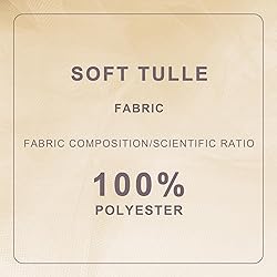 Beige Tulle Fabric Roll Spool Bolt