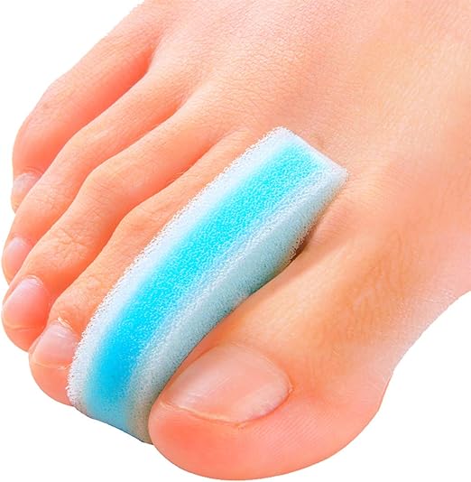 Povihome 10 Pack Foam Toe Spacers, 3Layer Toe Separators Large Size