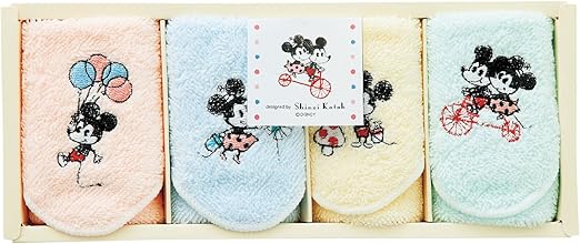 Amazon Shinzi Katoh シンジカトウ ディズニー タオルギフトセット 4枚セット ミニタオルチーフ 20 20 タオルハンカチ 化粧箱入り タオルセット ホーム キッチン オンライン通販