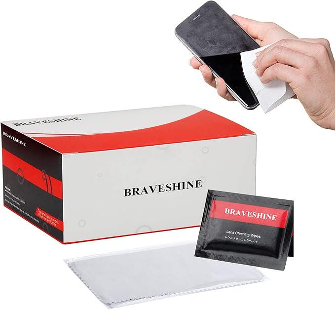 [120 Pack] Screen Wipes Laptop Cleaning Kit, Individually Wrapped Screen Lens Wipes, Multi