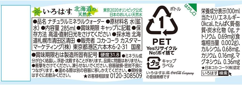 Amazon I Lohas い ろ は す 天然水 285mlpet 24本 I Lohas い ろ は す ミネラルウォーター 通販