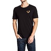 True Religion Men's Big Buddha Metallic Short Sleeve Tee – Graphic T-Shirt, Slim Fit, Comfortable & Durable