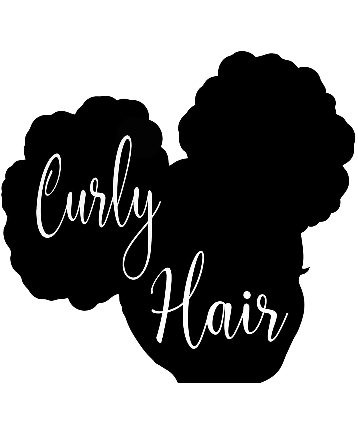 Amazon Com Natural Curly Kinky Black Hair Car Sticker Decal 8 5
