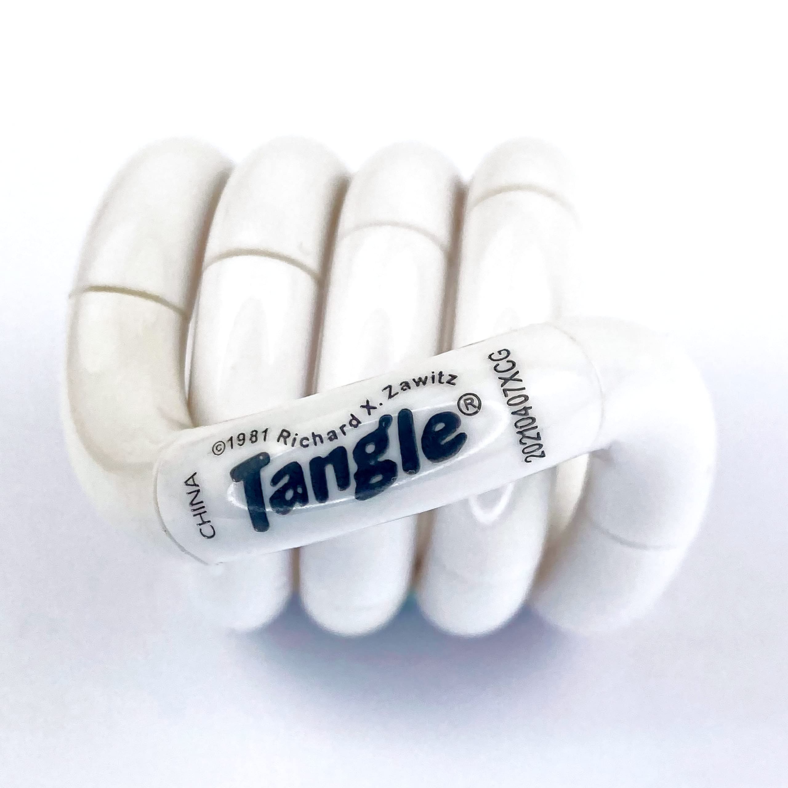 Tangle Jr. Solid White - Genuine Fidget - Fidget Toy for Kids and Adults — image 1
