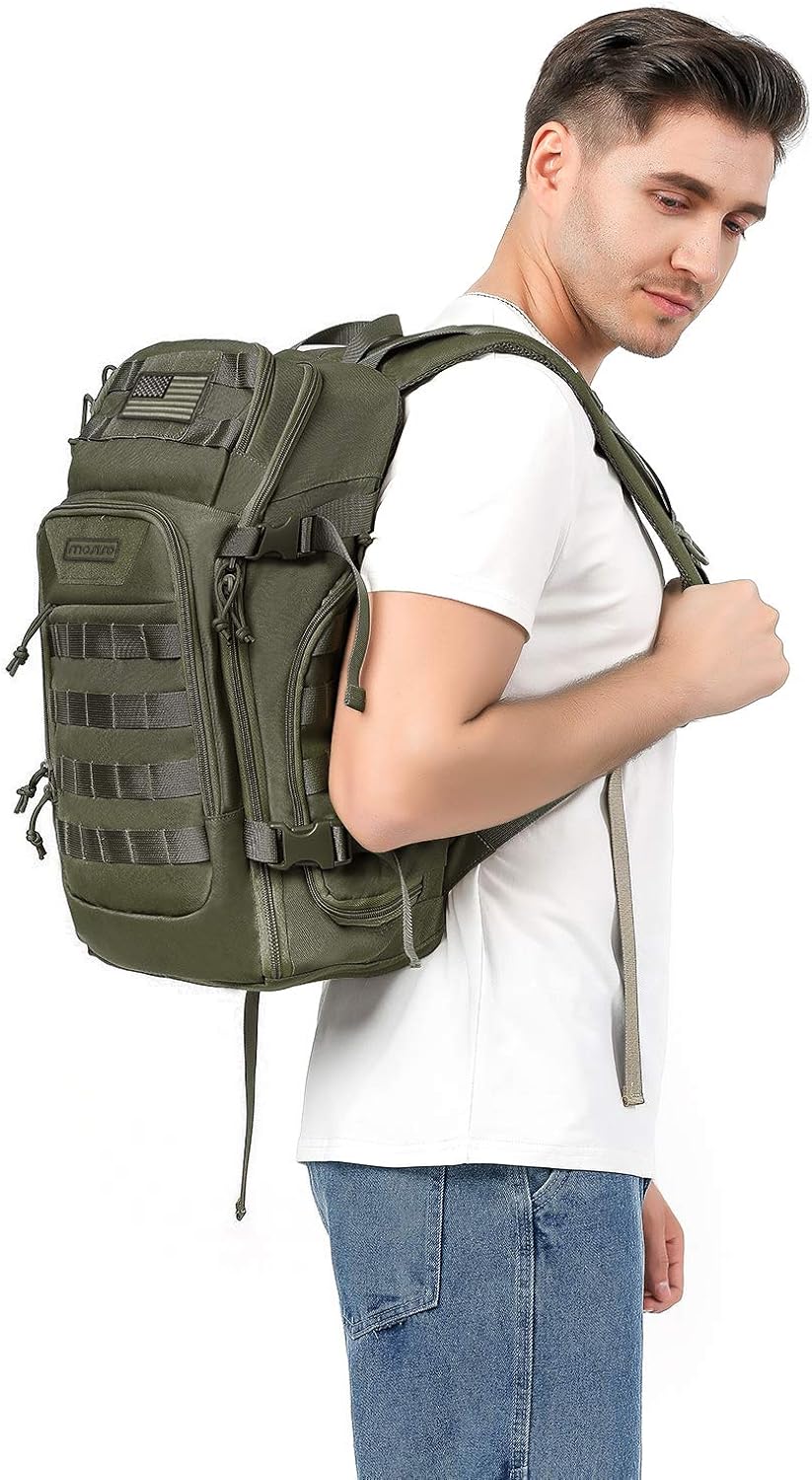 MOSISO 30L Tactical Backpack, Military Daypack 3 Day Assault Molle Rucksack Bag, Army Green : Clothing