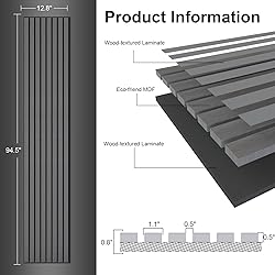 NeatiEase Acoustic Matte Laminate Slat Wall