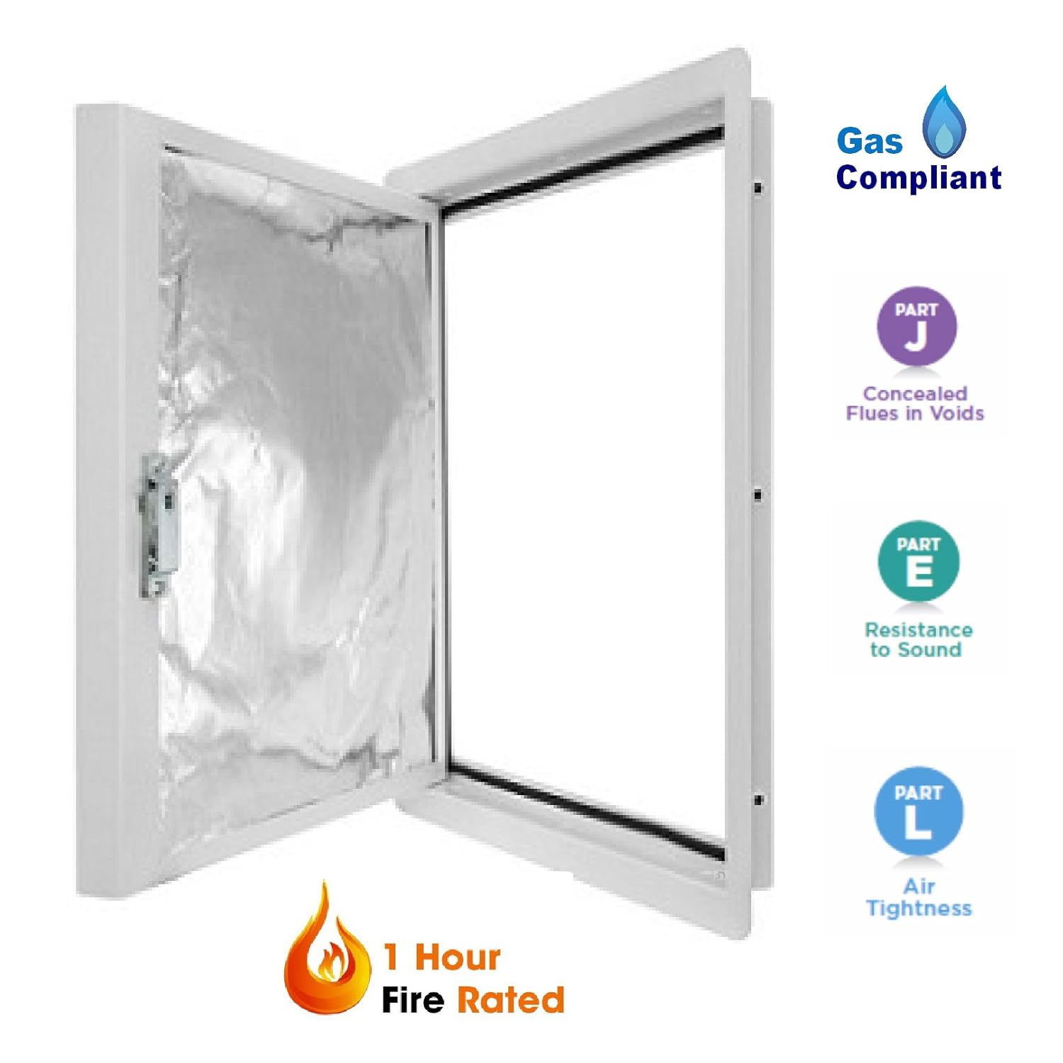 Fire Rated 300 x 300 Metal Steel Access Panel Inspection Hatch Hinged