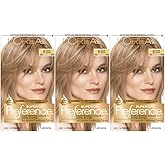 L'Oreal Paris Superior Preference Fade-Defying + Shine Permanent Hair Color, 8 Medium Blonde, Pack of 3, Hair Dye