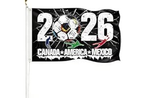 World Cup Flag 2026 American Canada Mexico, Soccer Fans Banner for Outdoor Decorations, Soccer Merchandise Decorations Access