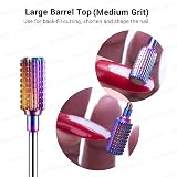 MelodySusie Nail Drill Bits Set Carbide 3/32 Inches 7pcs Rainbow Professional view 3