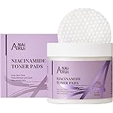 ANAI RUI Niacinamide Toner Pads,with Glutathione, Niacinamide, LHA, PHA, Facial Radiance Wipes for Even Skin Tone, Reduce Blemish and Spots 50 Pads