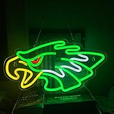 KENFARI Led Eagle Neon Signs for Wall Decor, Dimmable Neon Lights, Cool Eagle Hanging Signs for Bedroom Bar Man Cave Club Dormitory Sport Fans Birthday Party Decoration Aesthetic