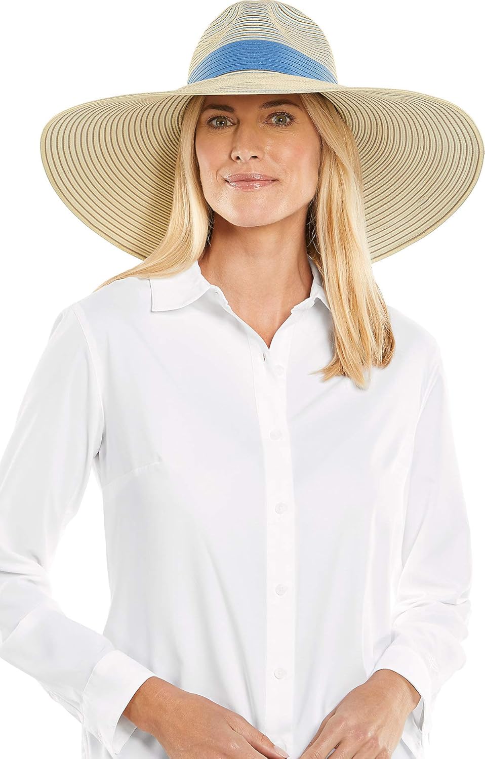 Coolibar UPF 50+ Women's Novara Wide Brim Hat Sun Protective (One