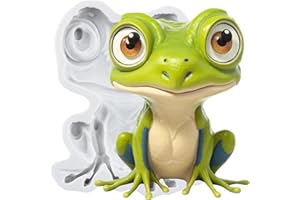 TAOXIBEI Frog Silicone Molds Frog Polymer Clay Mold for DIY Crafts Air Dry Plaster Polymer Clay Epoxy Resin Casting Jewelry Making