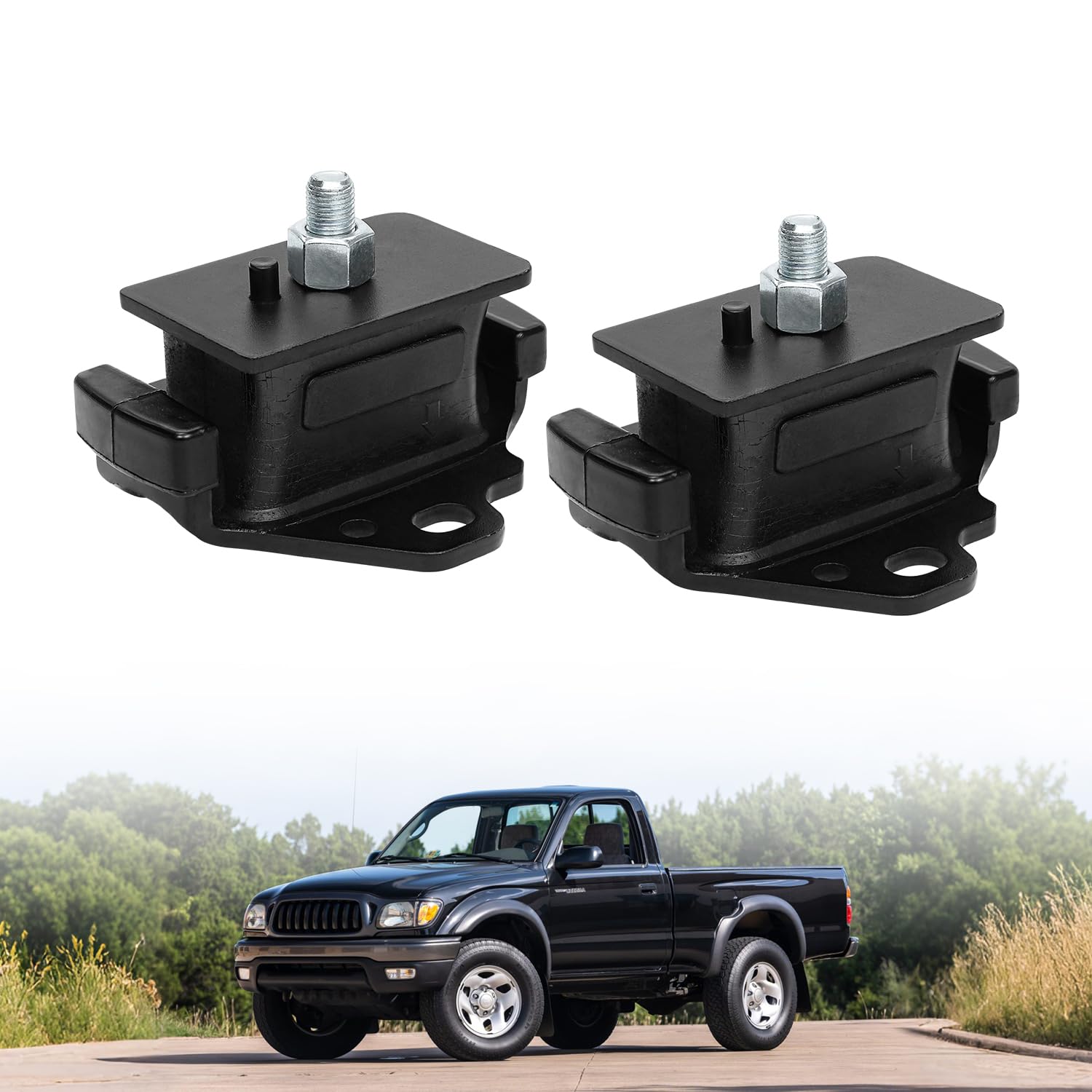 Photo 1 of 2PCS Front Left & Right Engine Mount Set for 1988-2004 Toyota Tacoma / 4Runner / Pickup / T100, Engine Motor Mount Replace 12361-62110, 1236162110, 12361-65010, 1236165010, 12361-65011, 1236165011