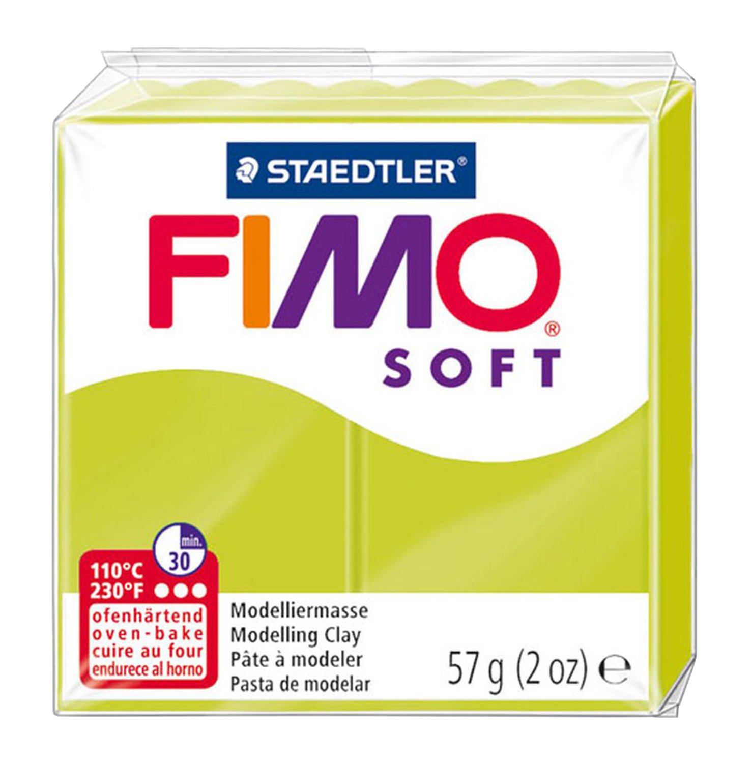 STAEDTLER Fimo Soft Polymer Clay 2Oz-Lime Green