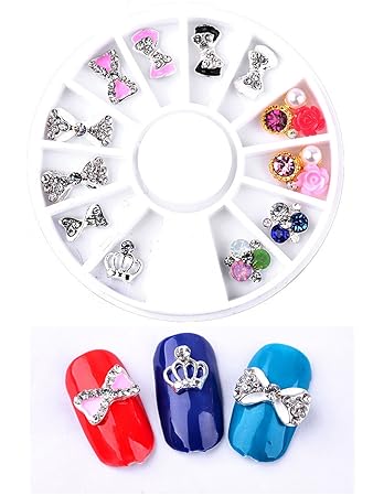 3d Diamond Bow Nail Art Designs Youtube