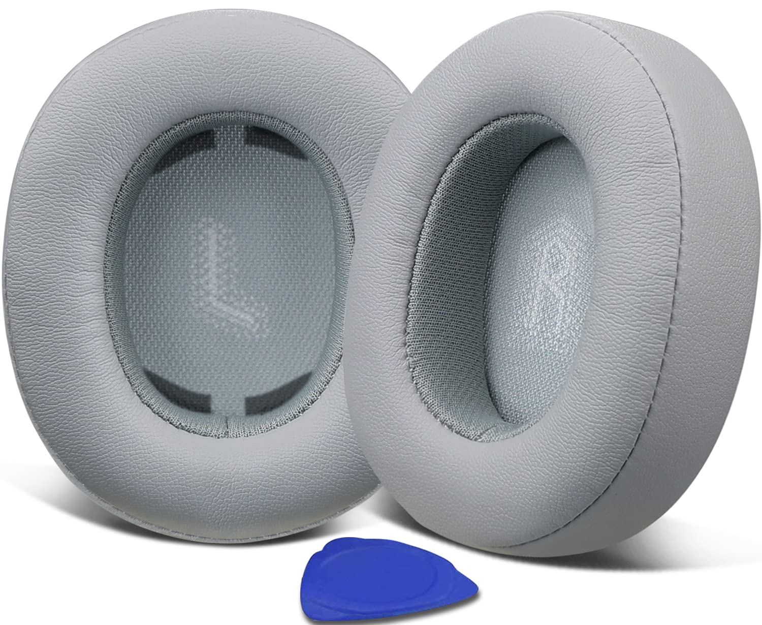 SOULWIT Earpads Cushions Replacement for JBL E55BT Over-Ear Wireless Headphones, Ear Pads with Softer Protein Leather-Grey