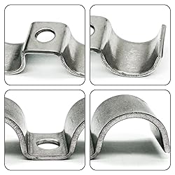 10Set Stainless Steel Double Line Clamps Kit,with