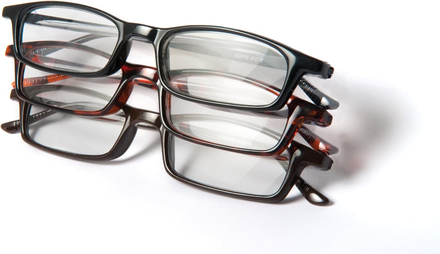 Optx 20/20 Classic Reading Glasses, 150 (Pack of 3) Clothing