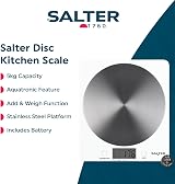 Salter White Disc Digital Kitchen Scale 5kg Add & Weigh Aquatronic view 2