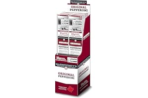 McSweeney's Original Dry Cured Pepperoni Sticks. 100% Made in Canada, Naturally Smoked, High Protein Snacks, Gluten Free Meat