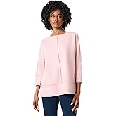 Jones New York Womens Petite Dolman Sleeve Knit Top