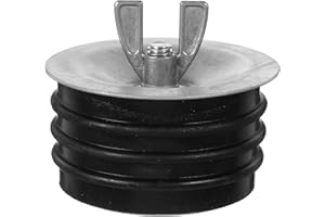 NULYLU 3 Inch Mechanical Test Plug Sewer Pipe Cap with Black Rubber Seal Expansion Drain Cover for Plumbing