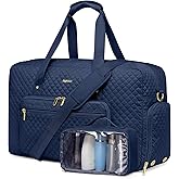 Large Weekender Travel Duffle Bag - With Shoe Compartment Weekender Bags for Womens Carry on Overnight Bag with Toiletry Bag Gym Duffel Bags with Wet Pocket Hospital Bags for Women Labor and Delivery