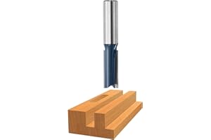 Bosch 85242M 1/2-Inch Diameter 1-1/2-Inch Cut Carbide Tipped Double Flute Straight Router Bit 1/2-Inch Shank