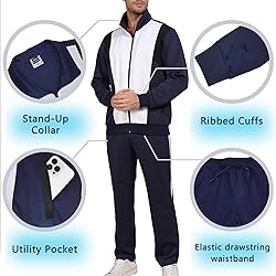 Track Suits for Men Set 2 Piece Full Zip Sports