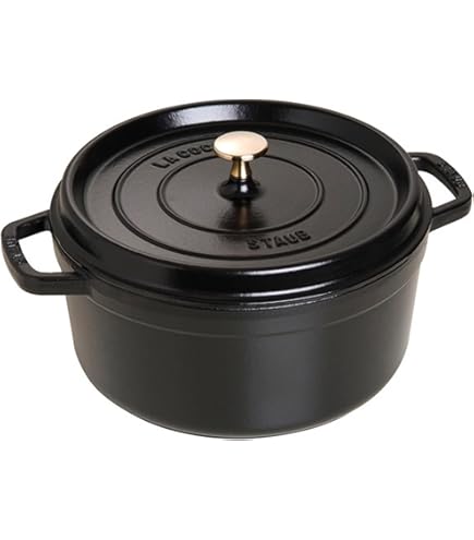 Amazon.com: STAUB Cast Iron Roaster/Cocotte, Round, 26 cm, 5
