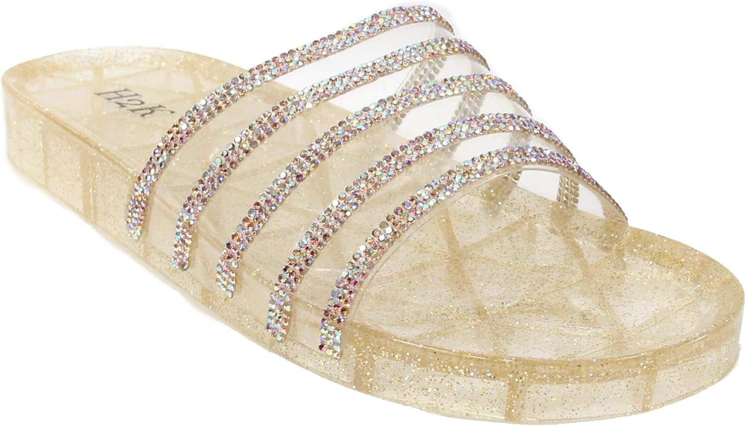 sparkly jelly slides