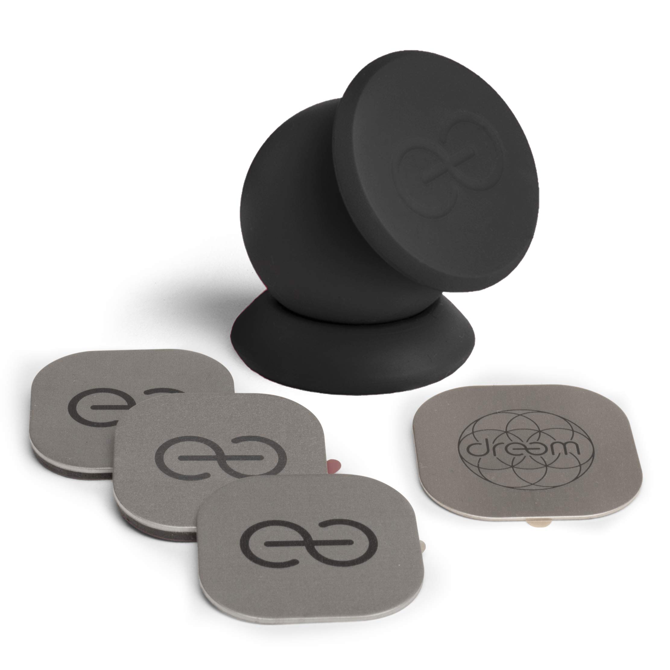 dreem Sphere Premium Magnetic Mount for Phone, Camera, GPS; Strong Magnets Great for Car, Kitchen, Office, Workshop - Black