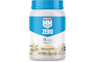 Muscle Milk ZERO, 100 Calorie Protein Powder, Vanilla, 15g Protein, 1.65 Pound, 25 Servings