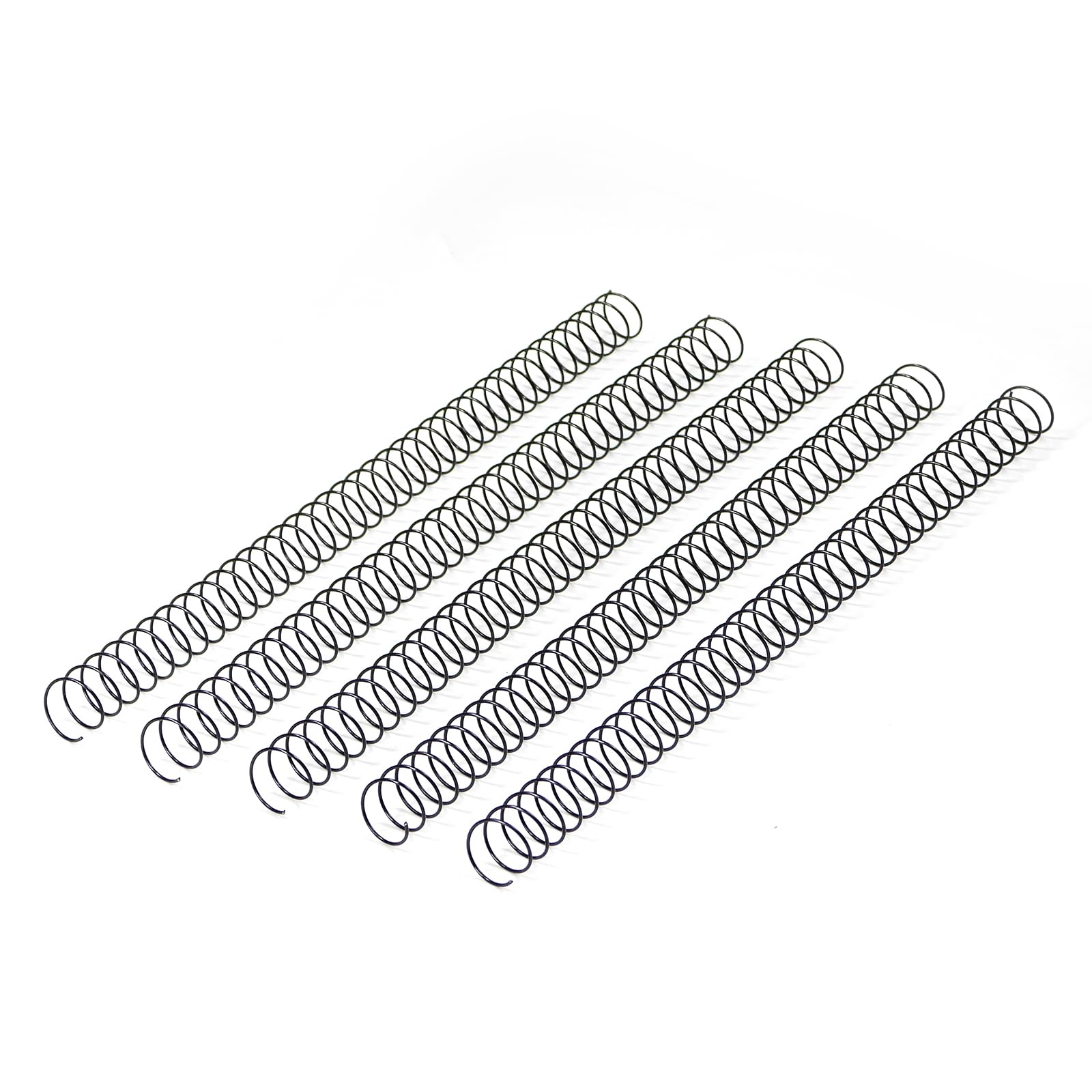 RAYSON Wire Spiral Binding Coils, 50 Sheets, 3:1 Pitch, 9.5 mm, Black, A4, Pack of 100