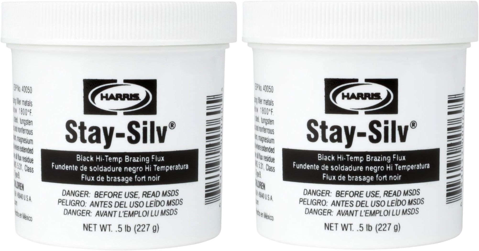 Harris SSBF1 Stay Silv Brazing Flux, 1 lb. Jar, Black (2-(Pack))