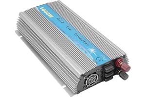 QUSKLISU 1000W Grid Tie Inverter MPPT Pure Sine Wave 22-50VDC Solar Input AC90-140V Output Solar Inverter for 12V Solar Panel