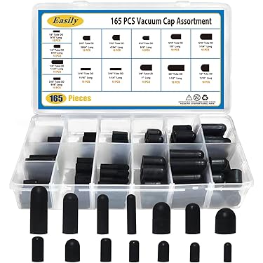 105PCS Vacuum Cap Assemblies Valve Capss, Vacuum Hose Capss, Automotive