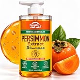 Persimmon Extract Amino Acid Hair Shampoo for Women &amp; Men, 16.9 Fl Oz | Scalp Care with Panthenol and Botanical Extracts, Refreshing Daily Shampoo for Excess Oil Cleansing, Fresh Hair Feel