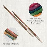 KnitPro Symfonie Interchangeable Circular Needles 5" 4.50mm Birch Wood view 2