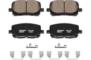 HECHENQICHE Ceramic Front Brake Pads with Hardware Kit for 2003-2008 Pontiac Vibe/Toyota Corolla & 2003-2008 Toyota Matrix