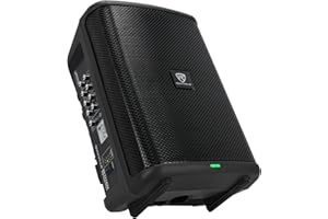 Rockville TITAN ONE PRO 600W 8" Battery-Powered PA Speaker, Bluetooth, DSP Modes, TWS, 15-Hour Battery, Built-in Mixer, Perfect for Live Performances, DJs, and Events