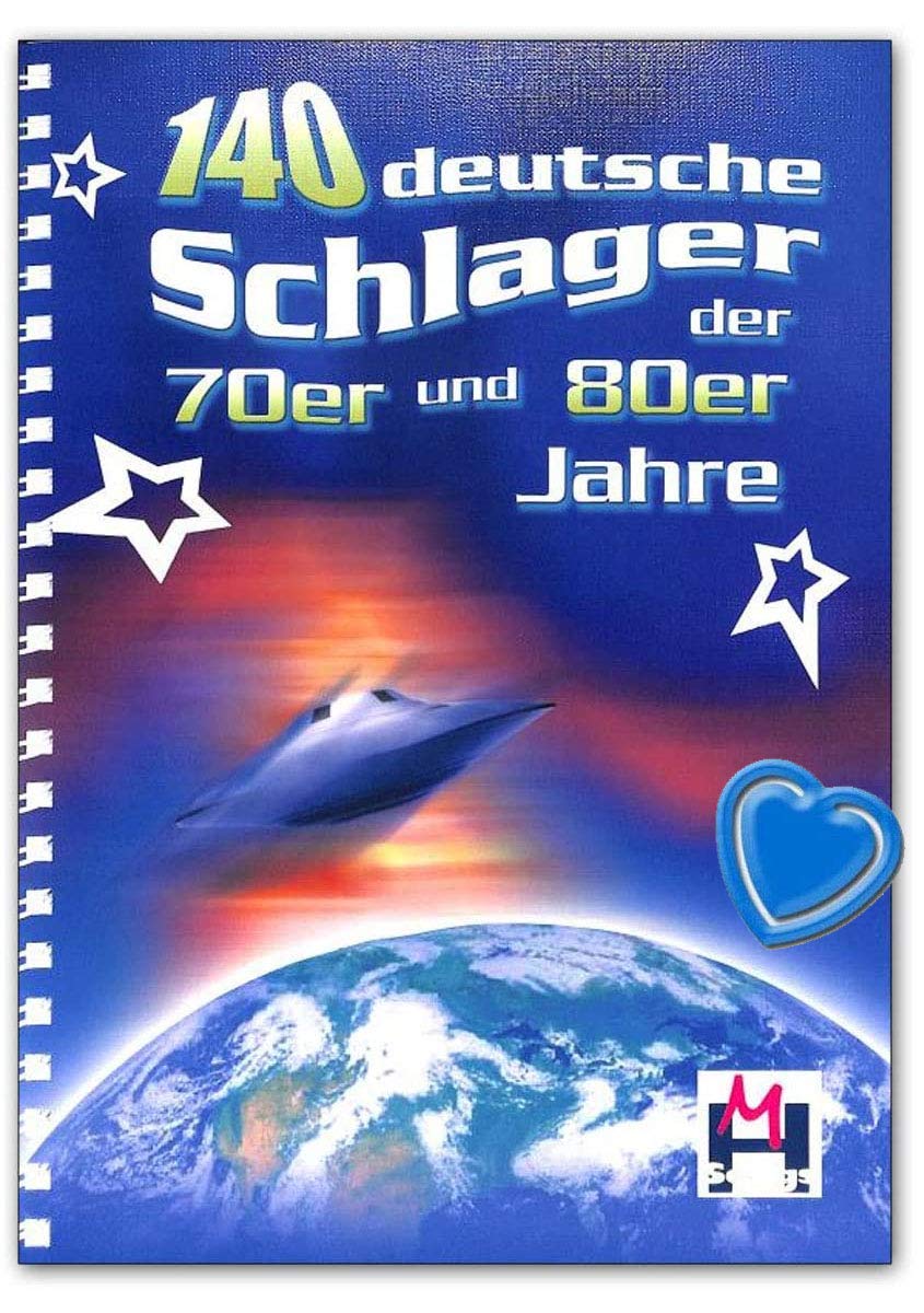 BOE7882 9783865439789 140 German Beats of the 70s and 80s Songbook with Colourful Heart Shaped Music Clip