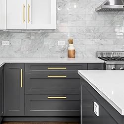 Ravinte 5 Pack Gold Cabinet Handles 7-1/2 Inch