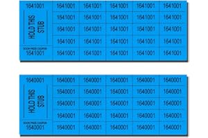 Lancaster Bingo Company Auction Tickets - 1000 Sheets - Assorted Colors (Cyan)