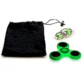Stress Relief Sensory Fidget Toys For Adults & Kids - Glow In The Dark Hand Spinner & Flippy Chain Toy With Free Carrying Bag - For Fidgeters, Anxiety, Focus, ADHD, Autism #1 Therapist Recommended!