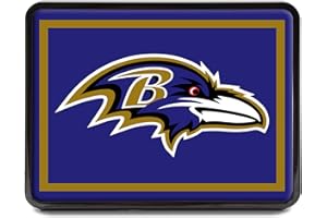 STOCKDALE Baltimore Ravens Logo 1.25" x 2" Universal Plastic Hitch Cover